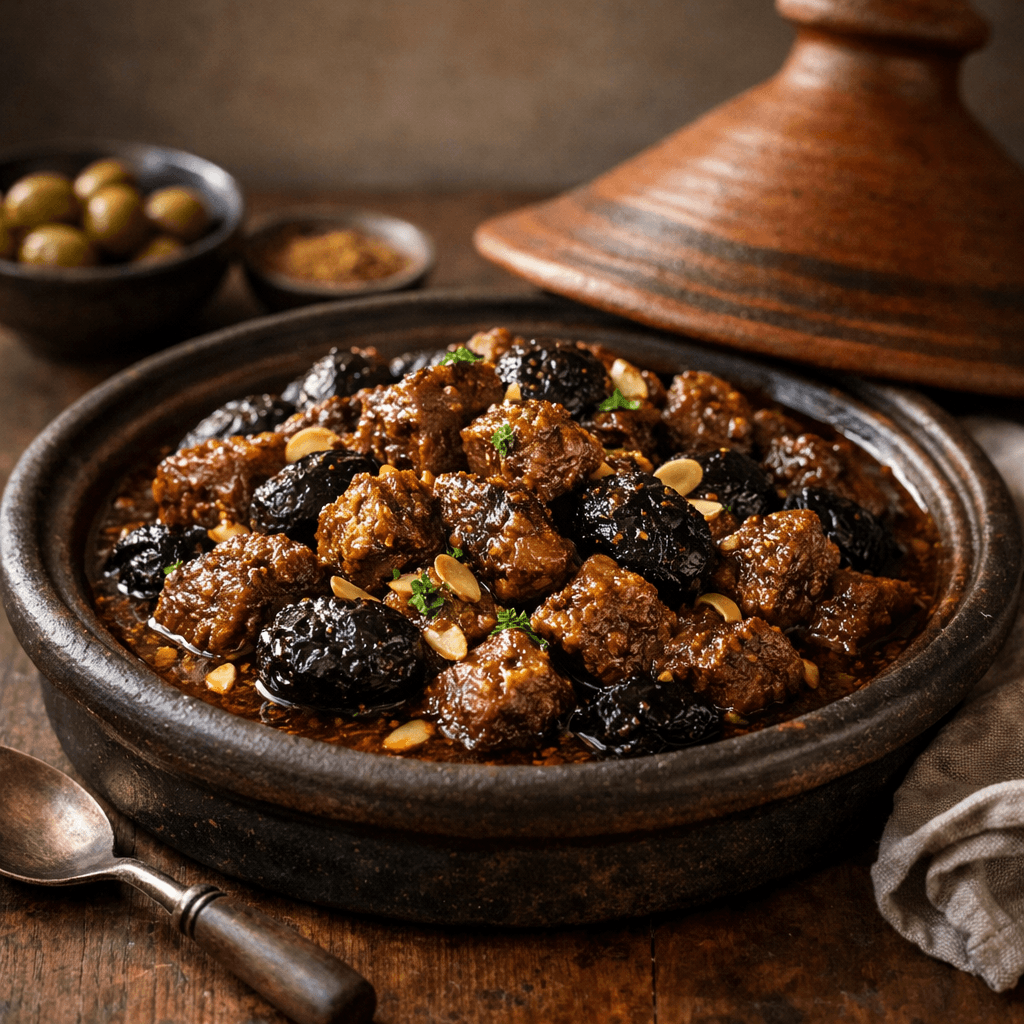 Tajine mit Pflaumen