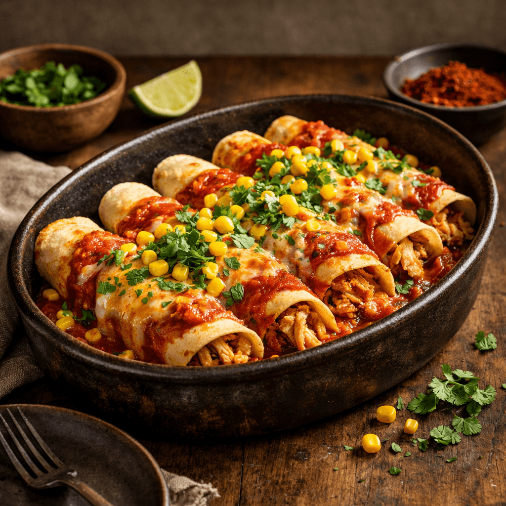 Enchiladas au Poulet