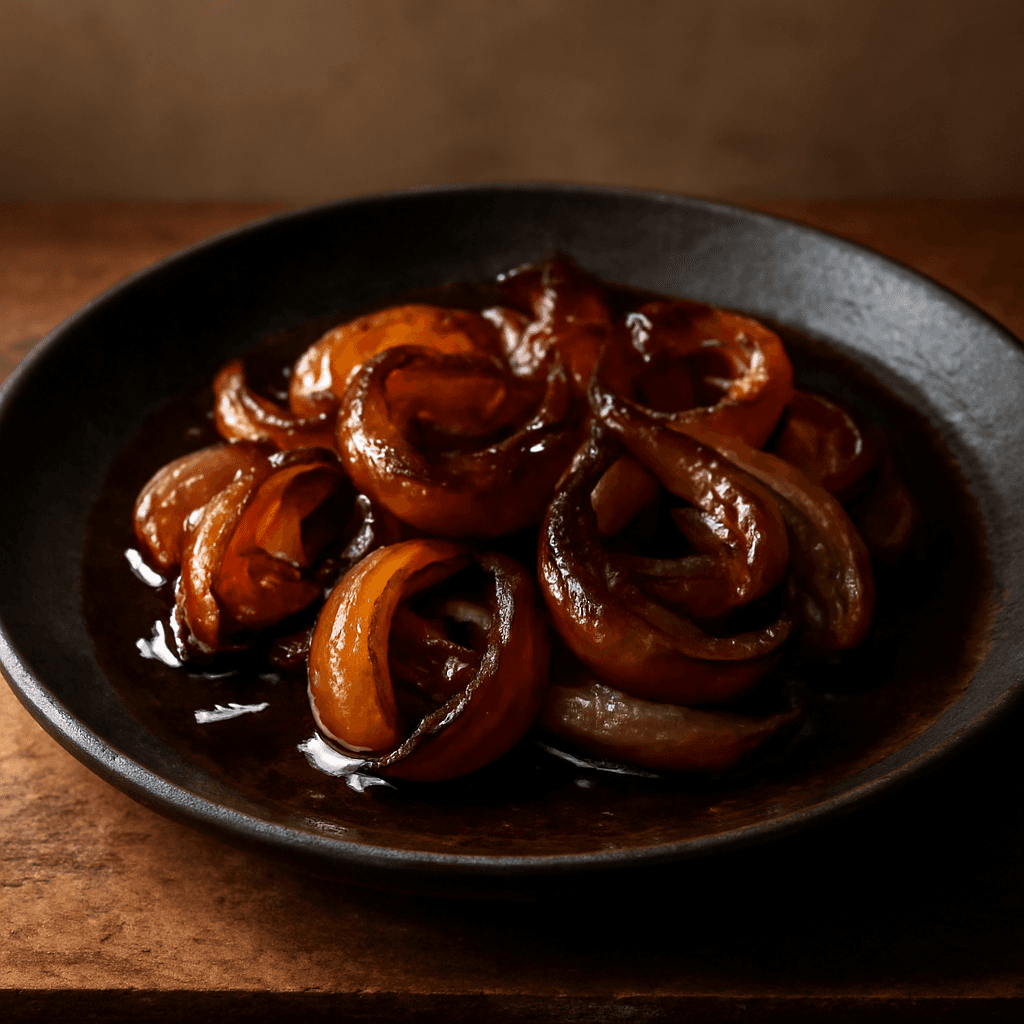 Balsamic & Beer Onions