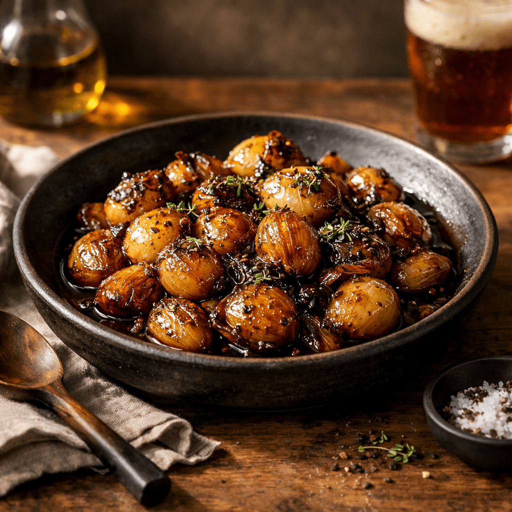 Balsamic & Beer Onions