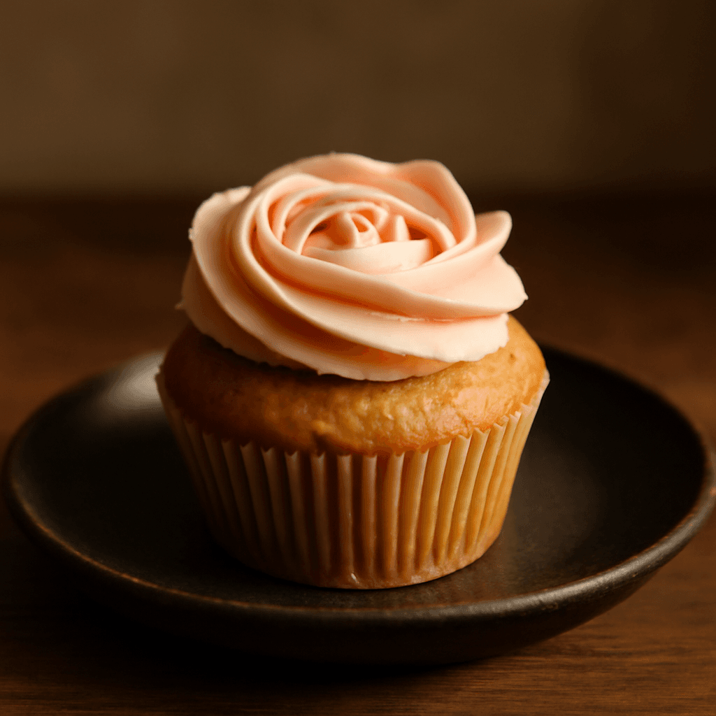 Rose Cream Cupcake