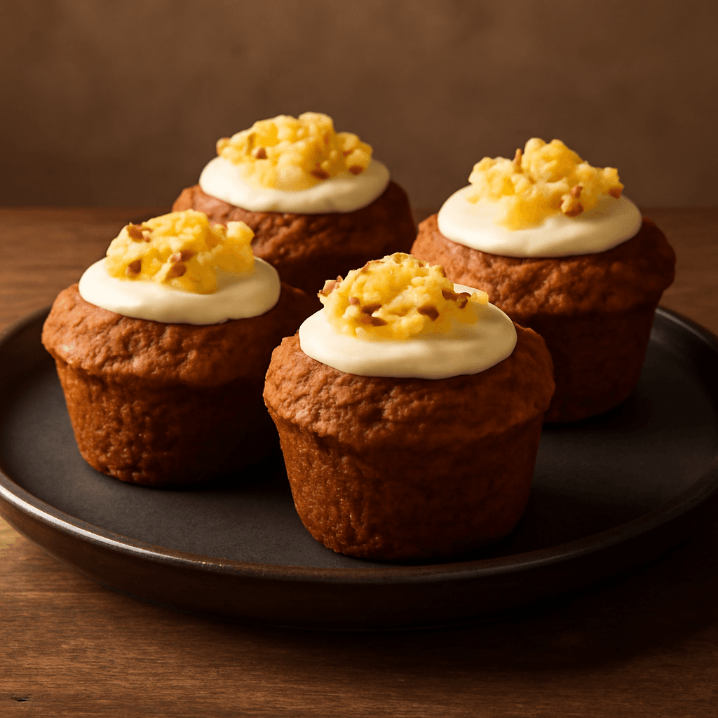 Mini Pineapple and Carrot Cakes