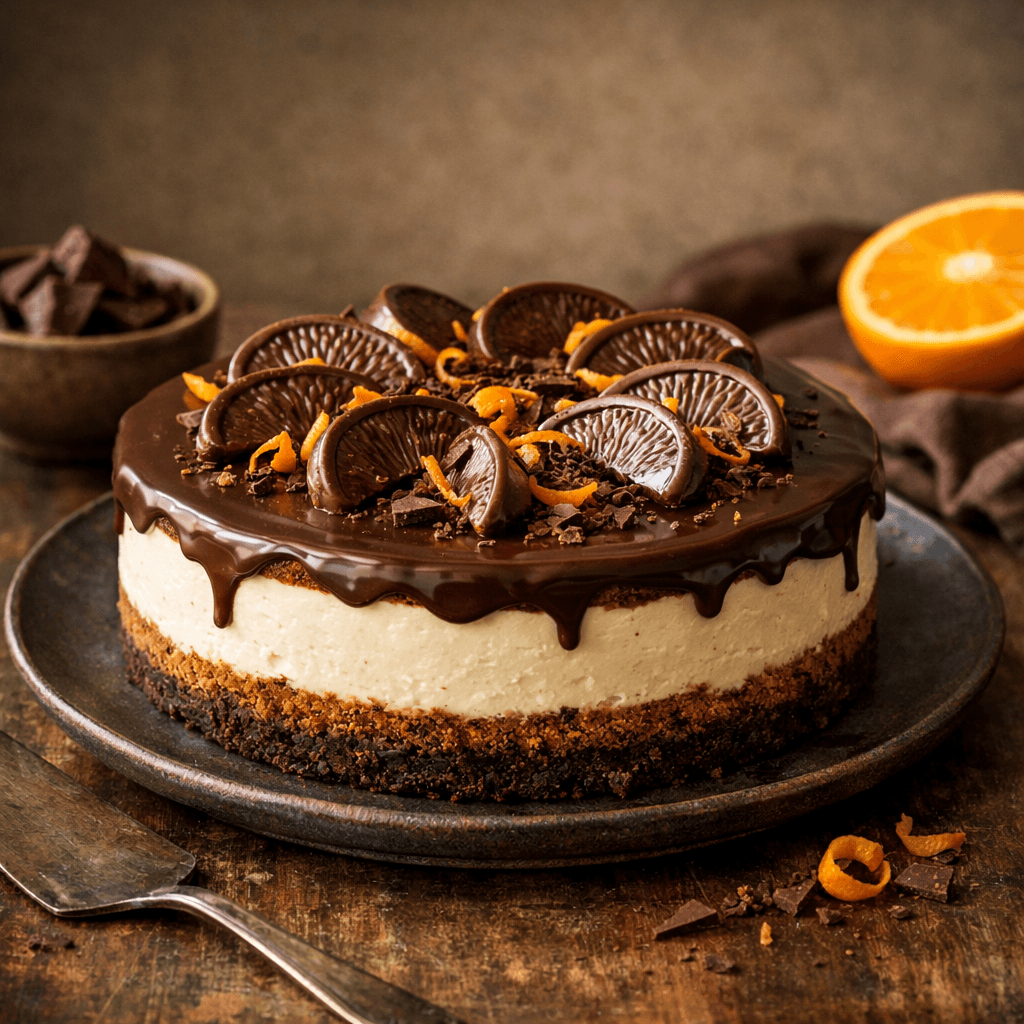 Cheesecake de Chocolate y Naranja