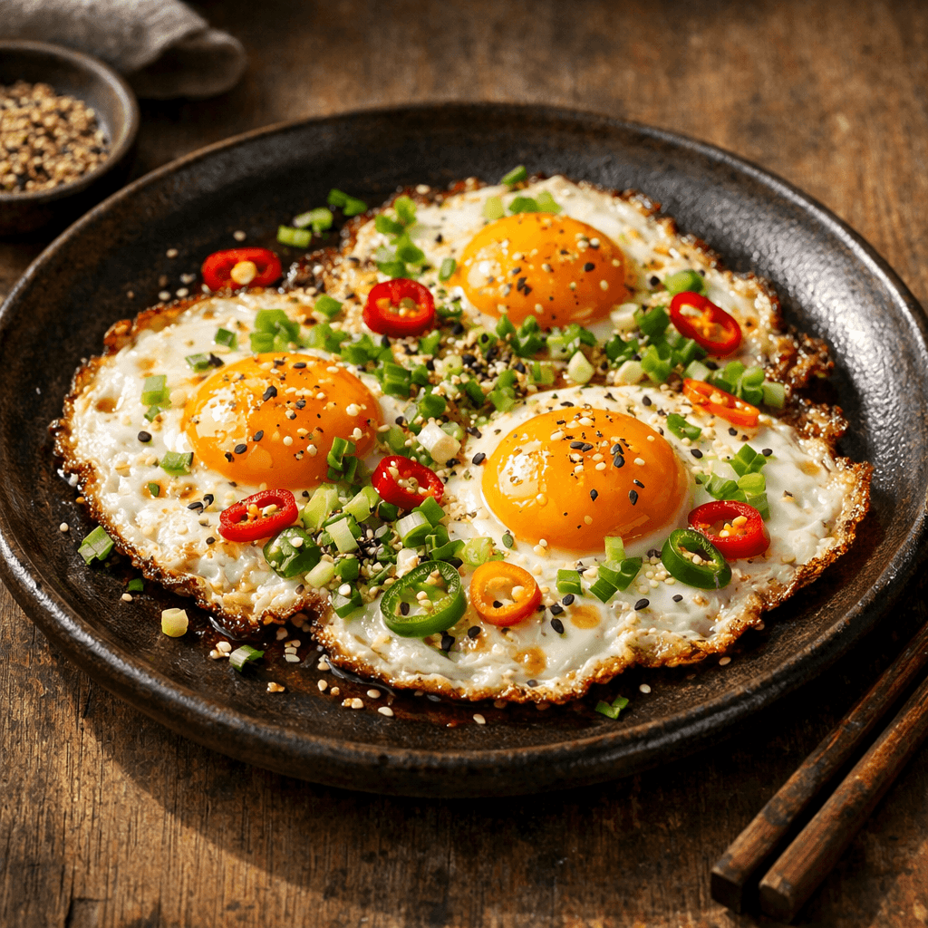 Oeufs Frits Asiatiques