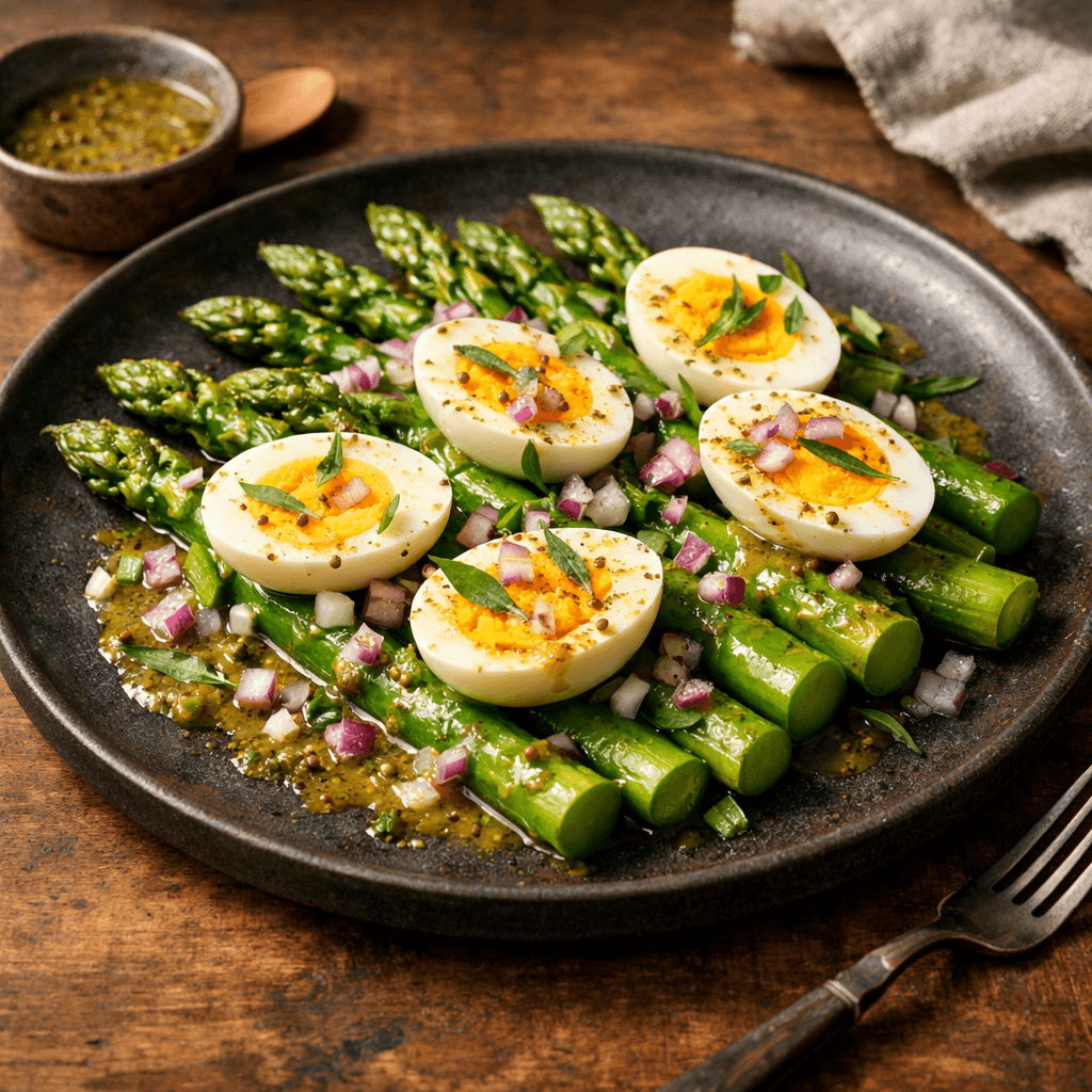 Asparagus, Eggs & French Dressing