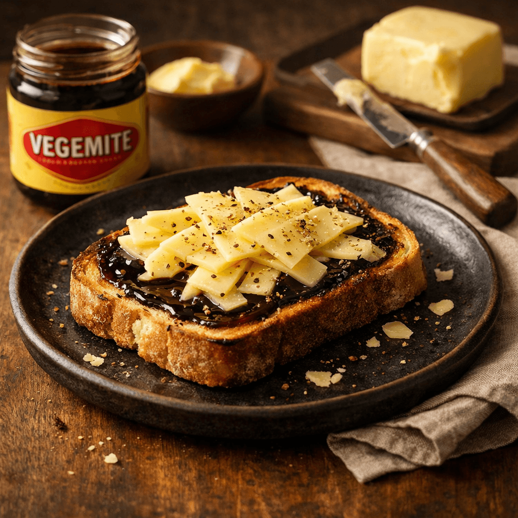 Tostada de Vegemite