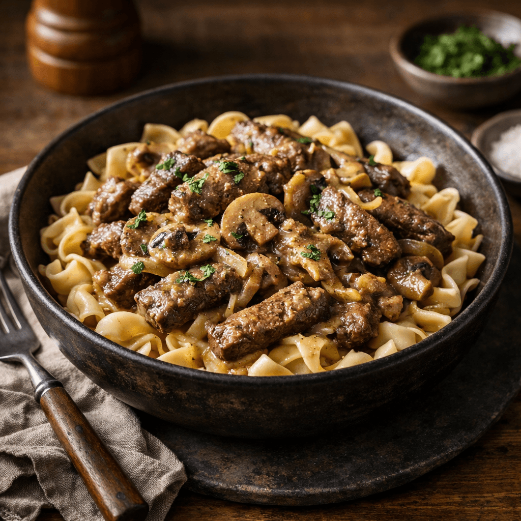 Rindfleisch Stroganoff