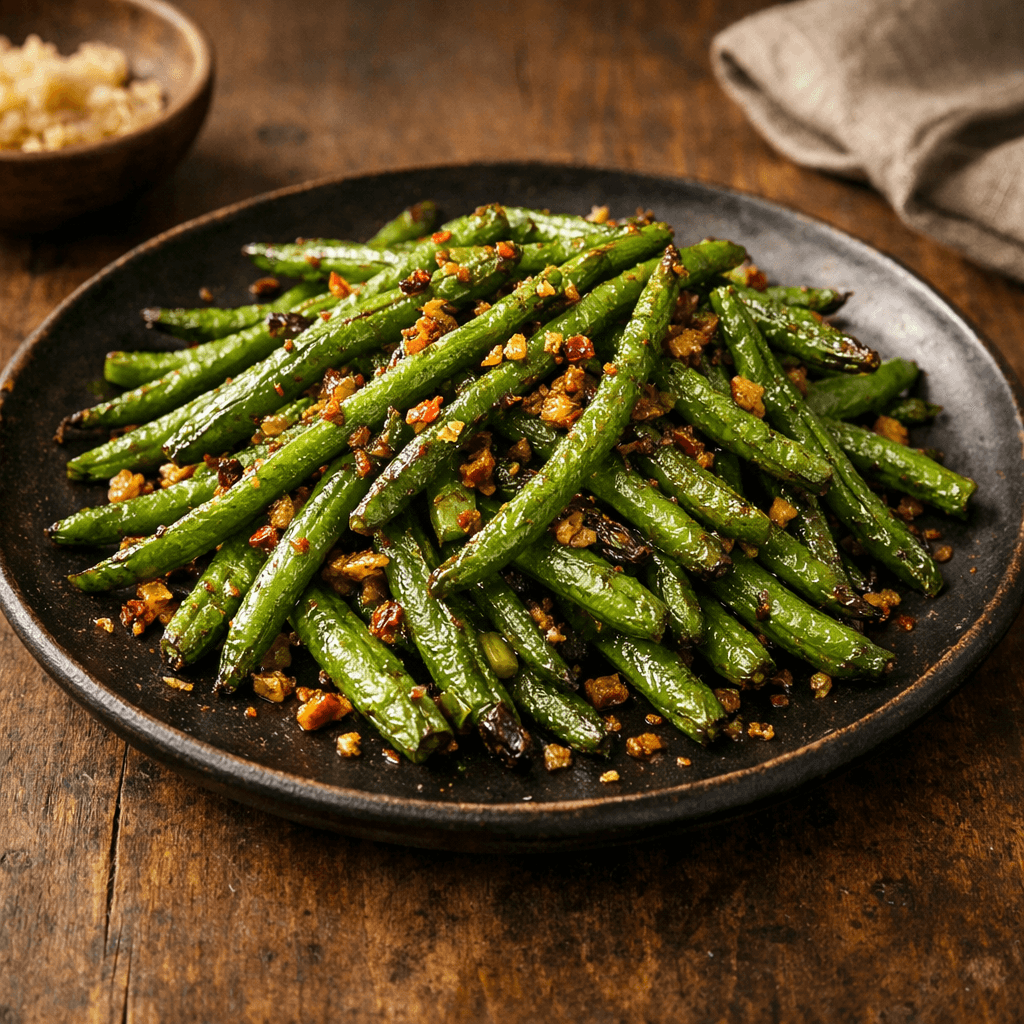 Judías Verdes Freídas en Seco