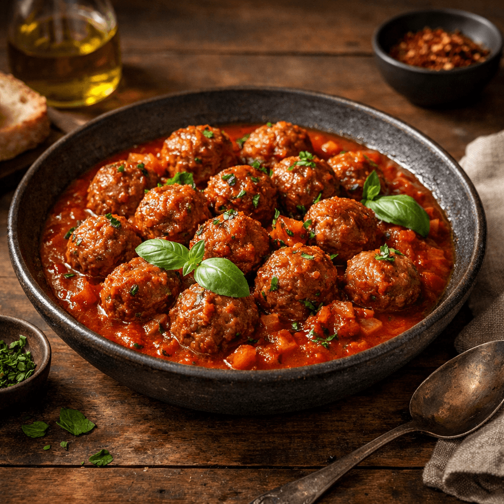 Balletjes in Tomatensaus